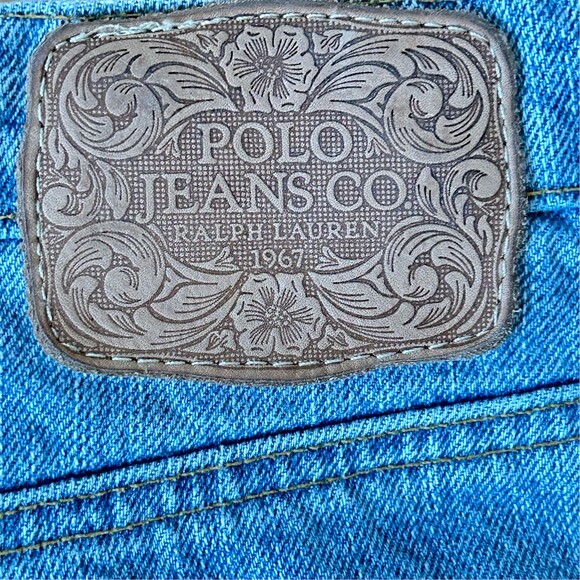 Polo Jeans Co. Ralph Lauren Skirt Womens Size 6 Blue Denim Maxi Front Slit - Picture 2 of 8